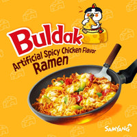 Kjøp Samyang Buldak Hot Chicken Ramen - Cheese Flavour 5-Packs, 700g på nett - Fodda.no Asiatiske nettbutikk
