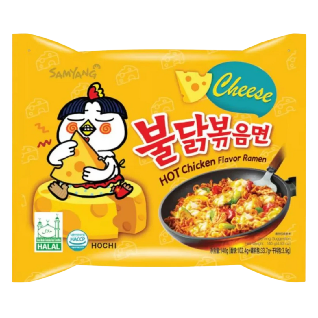 Kjøp Samyang Buldak Ramen Cheese flavour, 140g på nett - Fodda.no Asiatiske nettbutikk