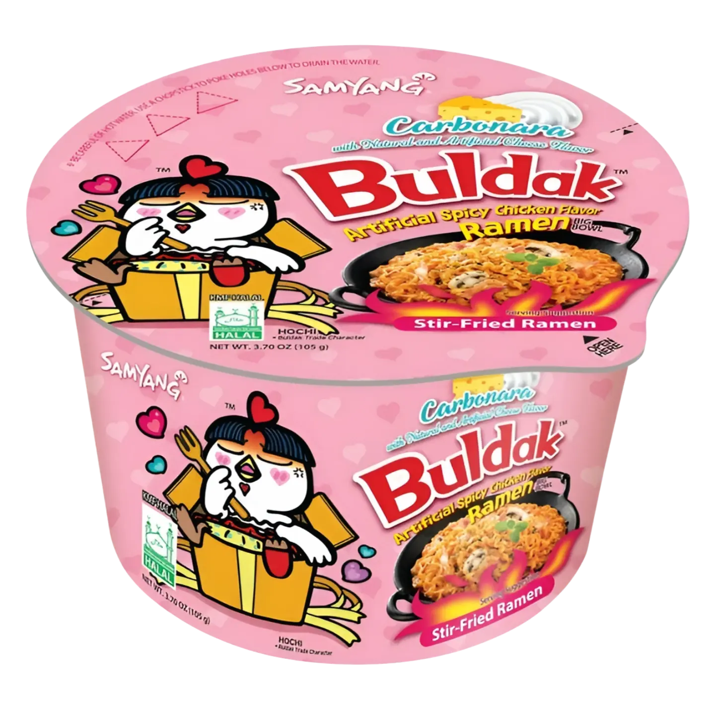 Kjøp Samyang Carbo Hot Chicken Flavour Ramen Big Bowl, 3x105g på nett - Fodda.no Asiatiske nettbutikk