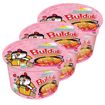 Kjøp Samyang Carbo Hot Chicken Flavour Ramen Big Bowl, 3x105g på nett - Fodda.no Asiatiske nettbutikk