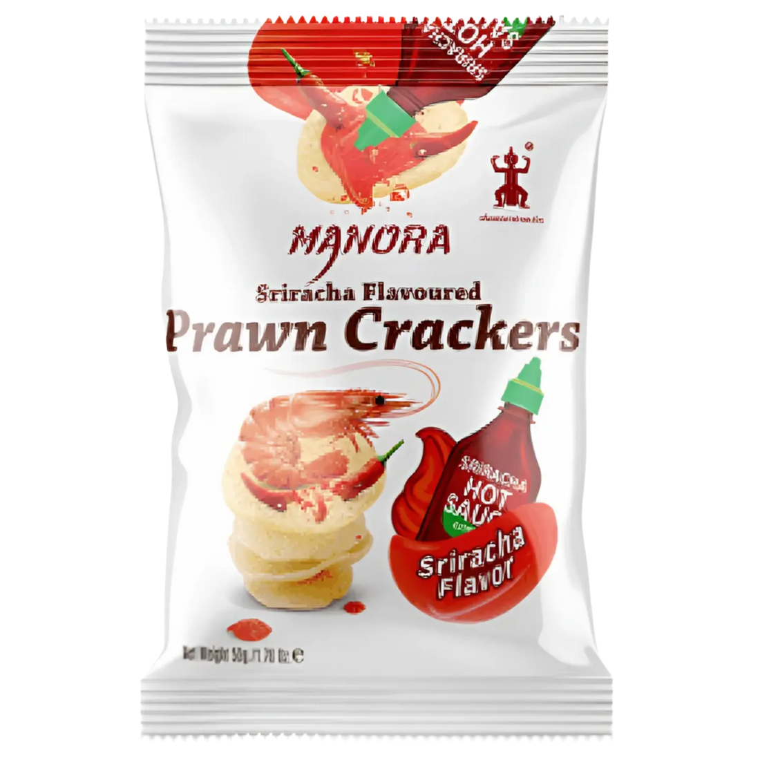 Kjøp Shrimp Chips Sriracha Flavour - Manora, 75g på nett - Fodda.no Asiatiske nettbutikk
