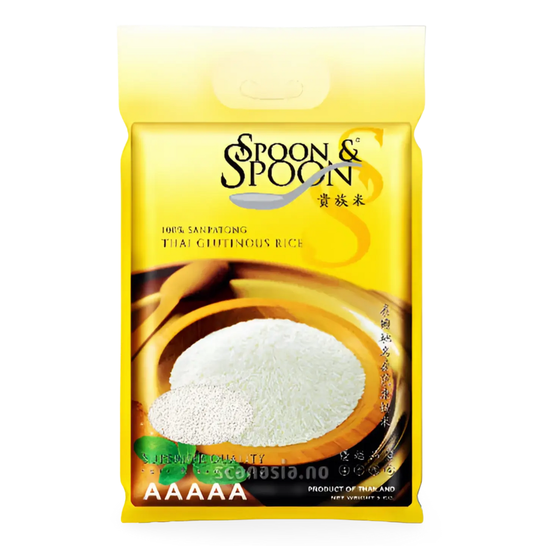 Kjøp Spoon Spoon Thai Glutinous Rice, 5kg på nett - Fodda.no Asiatiske nettbutikk