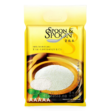 Kjøp Spoon Spoon Thai Glutinous Rice, 5kg på nett - Fodda.no Asiatiske nettbutikk