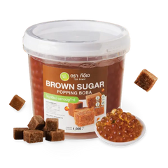 Kjøp T.E.A. Brown Sugar Popping Boba, 1kg på nett - Fodda.no Asiatiske nettbutikk