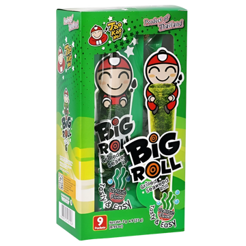 Kjøp Tao Kae Noi Big Roll Grilled Seaweed Roll - Classic Flavour, 9x3g (27g) på nett - Fodda.no Asiatiske nettbutikk