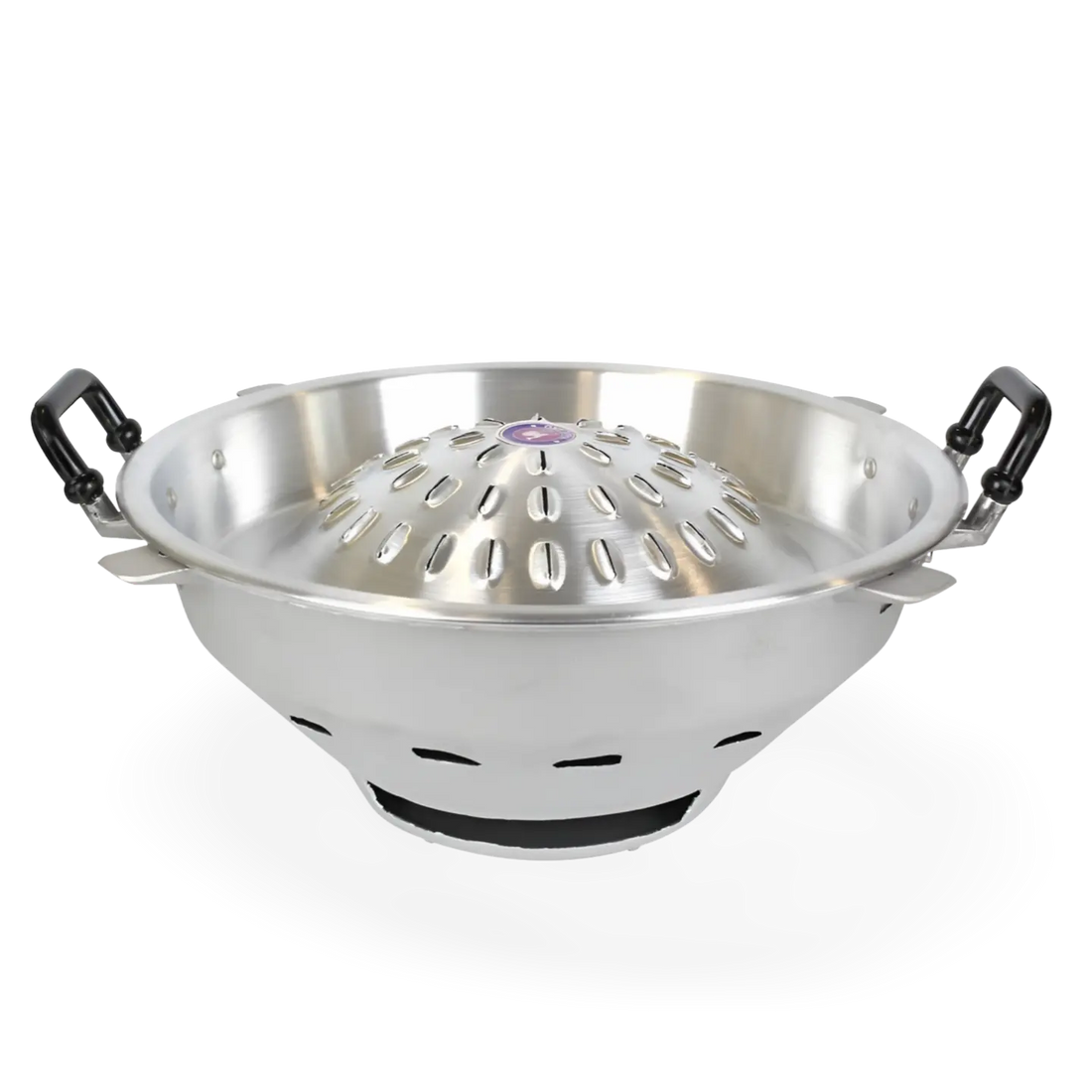 Kjøp Thai Charcoal Aluminum BBQ Grill with Dome Lid, Ø35 på nett - Fodda.no Asiatiske nettbutikk