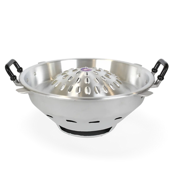 Kjøp Thai Charcoal Aluminum BBQ Grill with Dome Lid, Ø35 på nett - Fodda.no Asiatiske nettbutikk