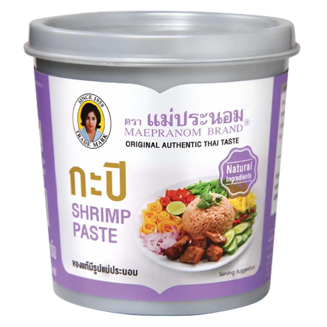 Kjøp Thai Fermentert Rekerpasta (Kapi) - Maepranom, 350g på nett - Fodda.no Asiatiske nettbutikk