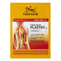 Kjøp Tiger Balm Warm Medicated Plaster-RD for Relief of Muscular Pains (2 stk, 7x10 cm) på nett - Fodda.no Asiatiske nettbutikk