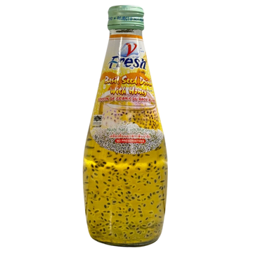 Kjøp V-Fresh Basil Seed Drink with Honey, 290ml på nett - Fodda.no Asiatiske nettbutikk