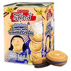 Kjøp VFood Cookie with Vanilla Cream, 350g på nett - Fodda.no Asiatiske nettbutikk