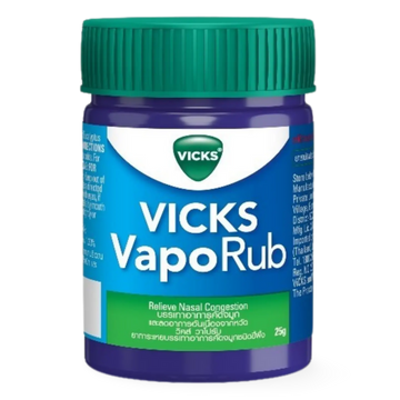 Kjøp Vicks VapoRub Relieve Nasal Congestion, 25g på nett - Fodda.no Asiatiske nettbutikk