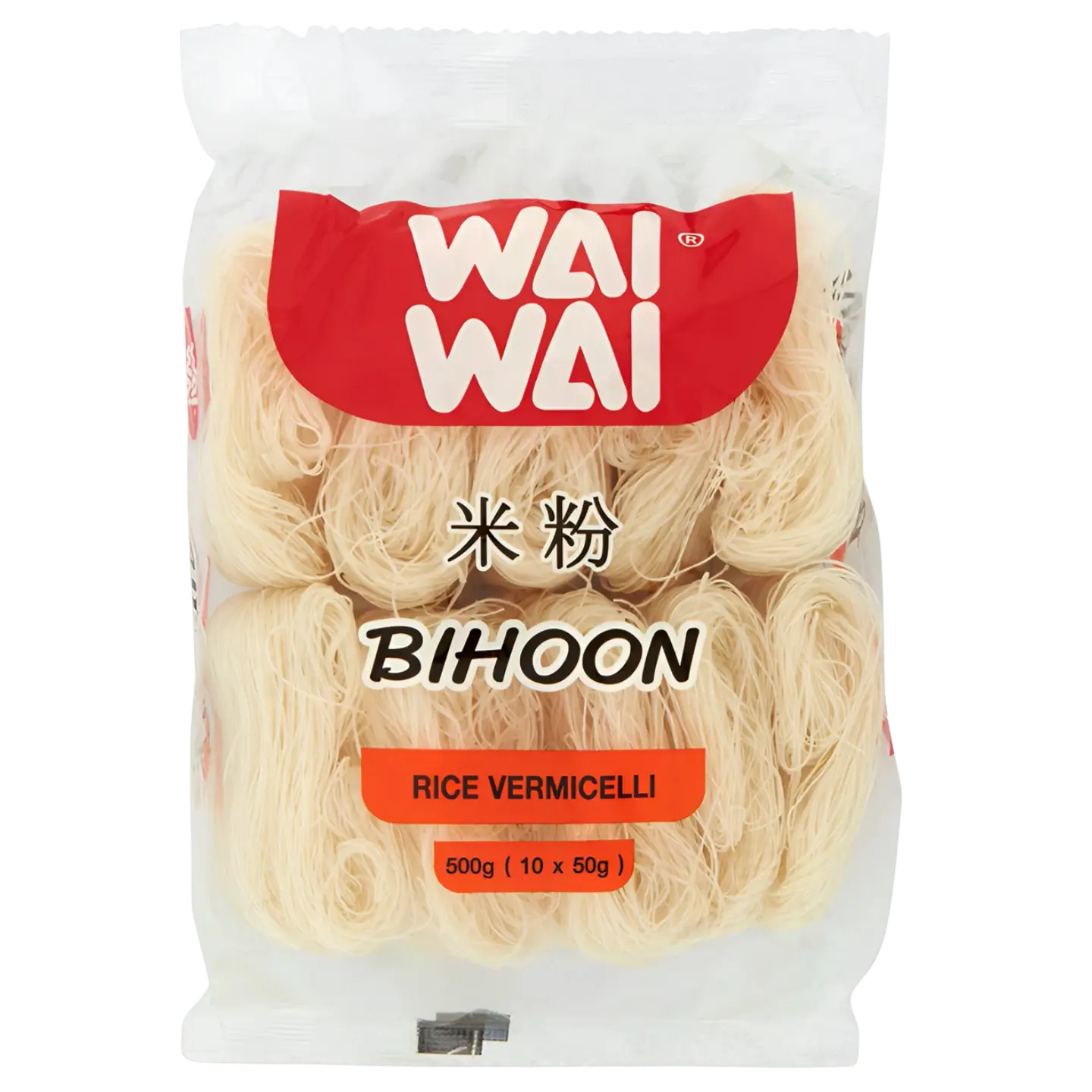 Kjøp WaiWai Oriental Style Instant Vermicelli Risnudler (Bihoon, 500g på nett - Fodda.no Asiatiske nettbutikk