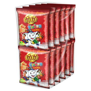 Kjøp YumYum Changnoi BBQ Flavour Noodle Snack, 12x20g (240g) på nett - Fodda.no Asiatiske nettbutikk