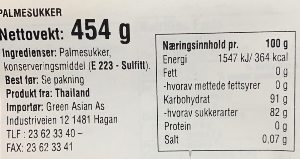 Kjøp Palm Sugar - Cock Brand, 454g - Fodda.no Asiatisk Nettbutikk - Rask levering i hele Norge