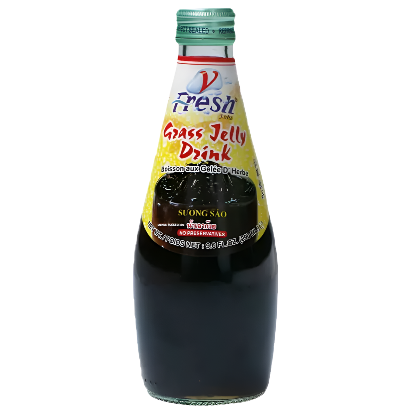 Kjøp Grass Jelly Drink - V Fresh, 290ml - Fodda.no Asiatisk Nettbutikk - Rask levering i hele Norge