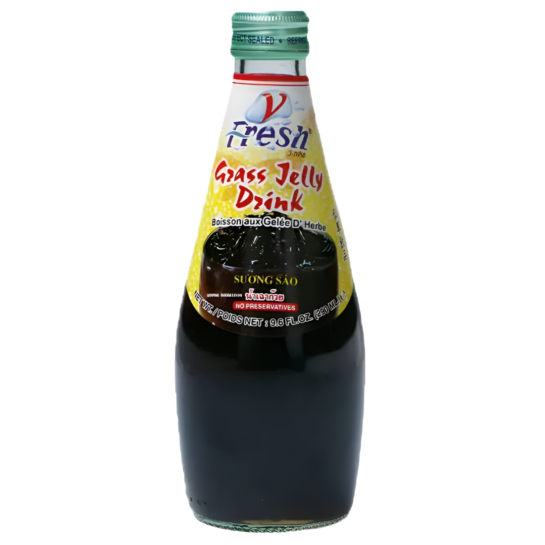 Kjøp Grass Jelly Drink - V Fresh, 290ml - Fodda.no Asiatisk Nettbutikk - Rask levering i hele Norge