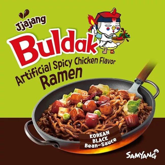 Kjøp Samyang Buldak Jjajang Korean Spicy Hot Chicken Stir-Fried Noodles Multipack, 700g (5x140g) -  Fodda.no.