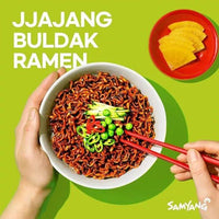 Kjøp Samyang Buldak Jjajang Korean Spicy Hot Chicken Stir-Fried Noodles Multipack, 700g (5x140g) -  Fodda.no.