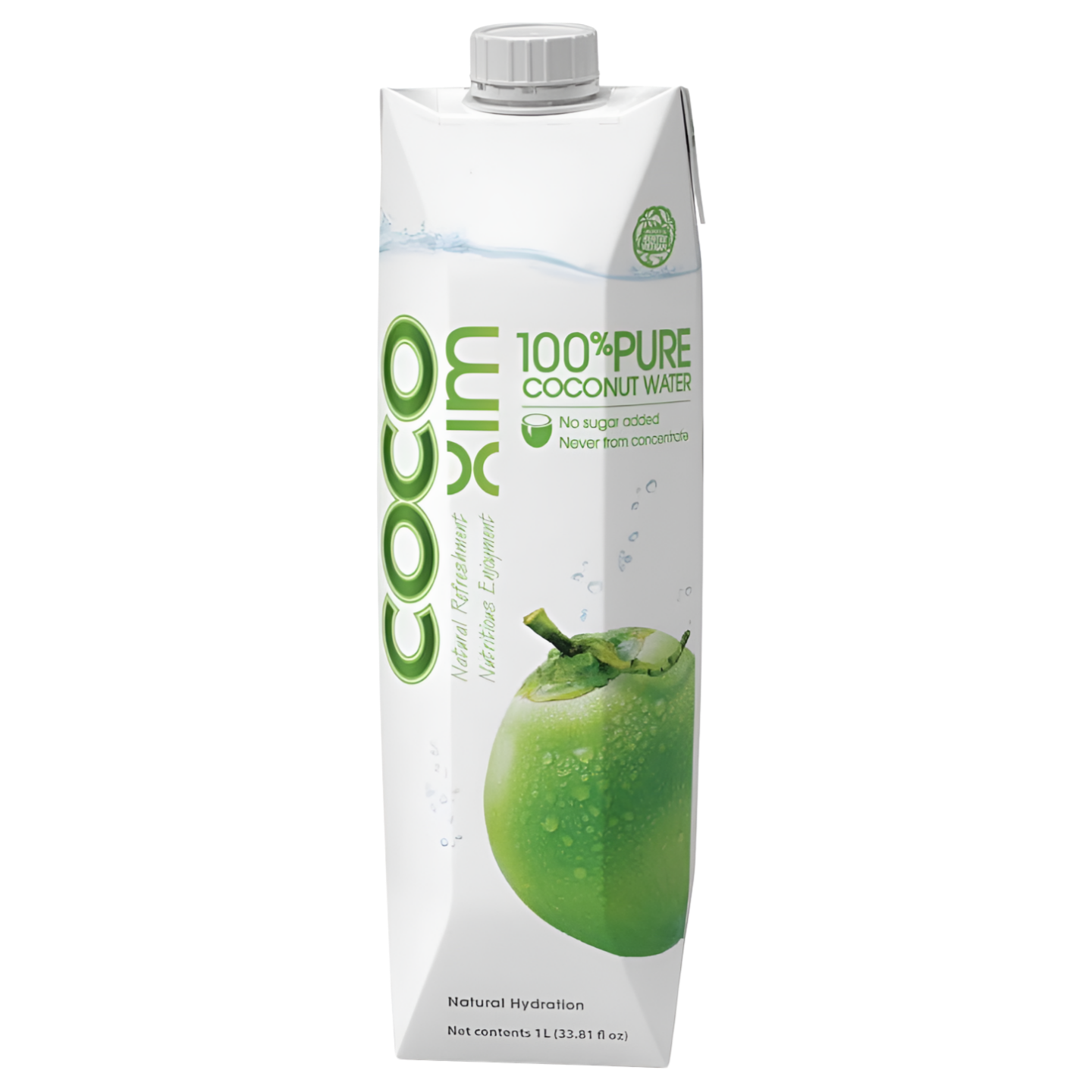 Kjøp 100% Pure Coconut Water - Coco Xim, 1L - Fodda.no Asiatisk Nettbutikk - Rask levering i hele Norge