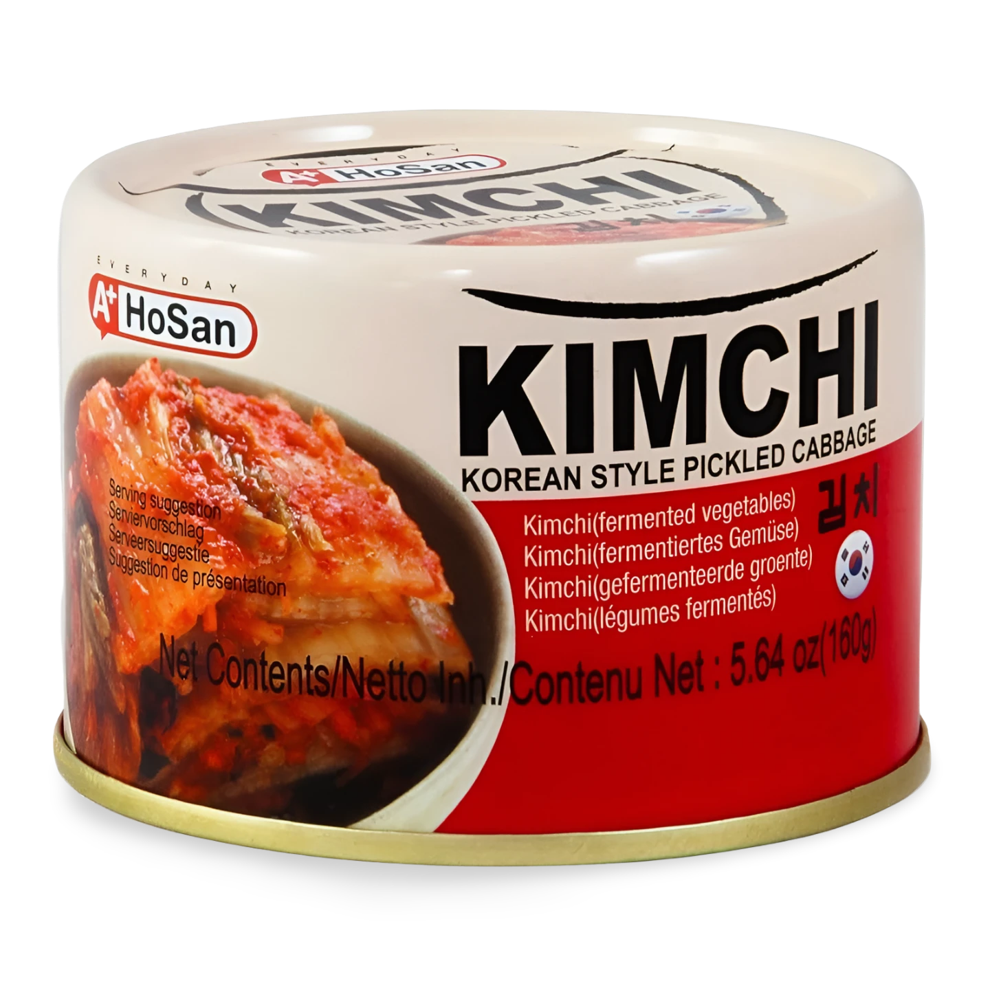 Kjøp A+ HoSan Kimchi Korean Style Pickled Cabbage, 160g på nett - Fodda.no Asiatiske nettbutikk