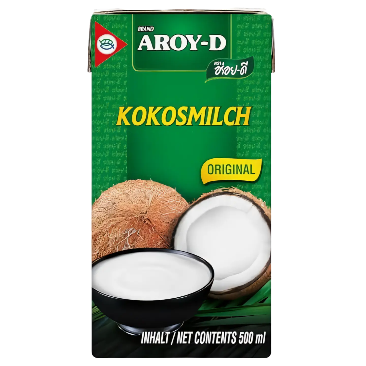Kjøp Aroy-D Kokosnøttmelk, 500ml på nett - Fodda.no Asiatiske nettbutikk