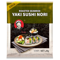 Arpo Japanske Ristet Sjøgress Sushi Roll Nori Gull 10-ark, 28g - Fodda.no