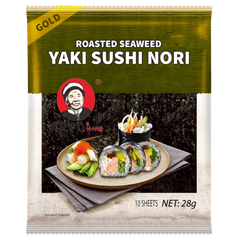 Arpo Japanske Ristet Sjøgress Sushi Roll Nori Gull 10-ark, 28g - Fodda.no