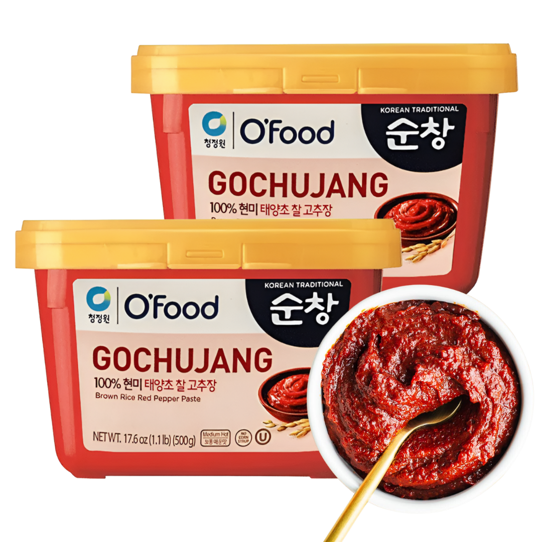 Kjøp Korean Gochujang Brown Rice Red Pepper Paste - O'Food, 500g (Copy) på nett - Fodda.no Asiatisk Nettbutikk - Rask levering i hele Norge