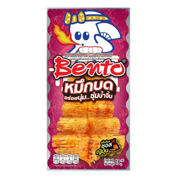Kjøp BENTO Squid Seafood Snack Roller Japanese Soy Sauce Flavour, 18g på nett - Fodda.no Asiatiske nettbutikk