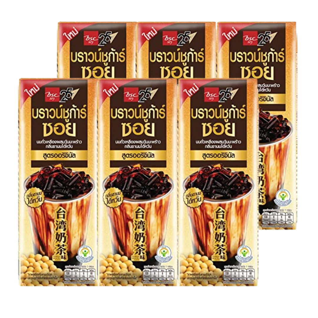 Kjøp BSC Brown Sugar Soy Milk Tea Jelly Coco Multipack, 6x230ml på nett - Fodda.no Asiatiske nettbutikk