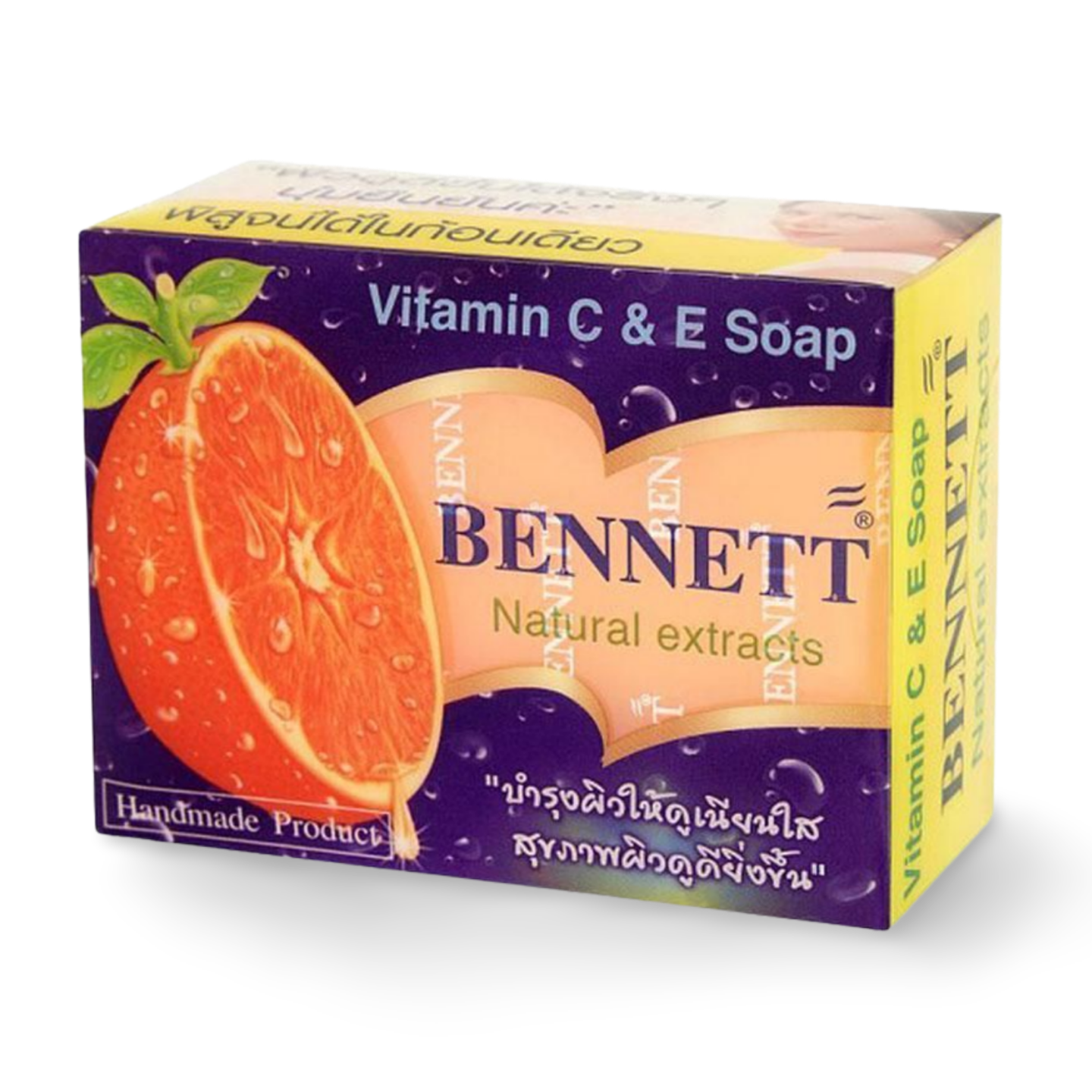 Kjøp Bennett Vitamin C&E Soap Natural Extracts, 130g på nett - Fodda.no Asiatiske nettbutikk