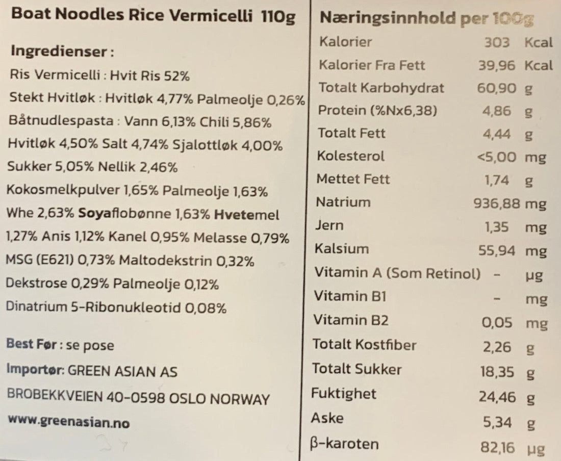 Kjøp Boat Noodles Vermicelli - JubJub, 4x110g - Fodda.no Asiatisk Nettbutikk - Rask levering i hele Norge