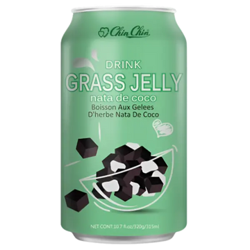 Kjøp Chin Chin Grass Jelly Drink with Nata de Coco, 315ml på nett - Fodda.no Asiatiske nettbutikk