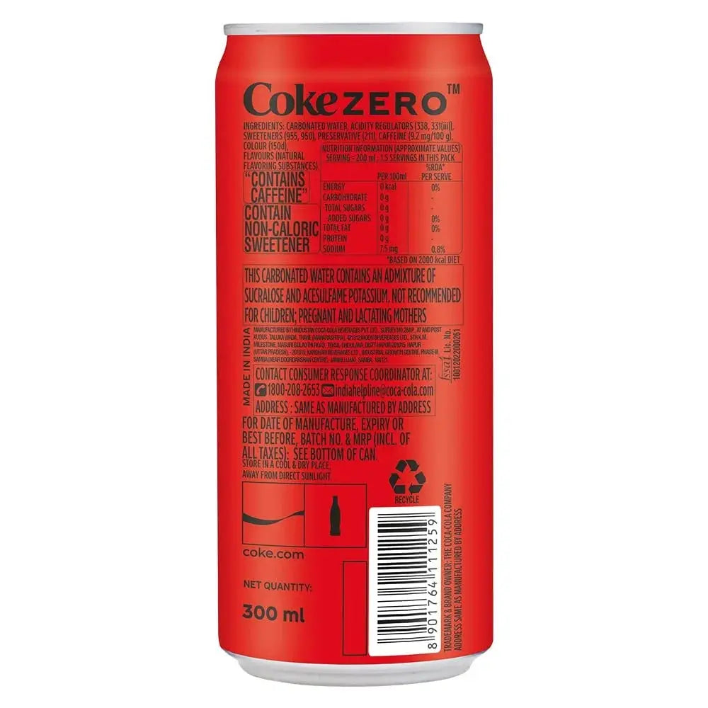 Kjøp Coca Cola Zero Sugar, 300ml på nett - Fodda.no Asiatiske nettbutikk
