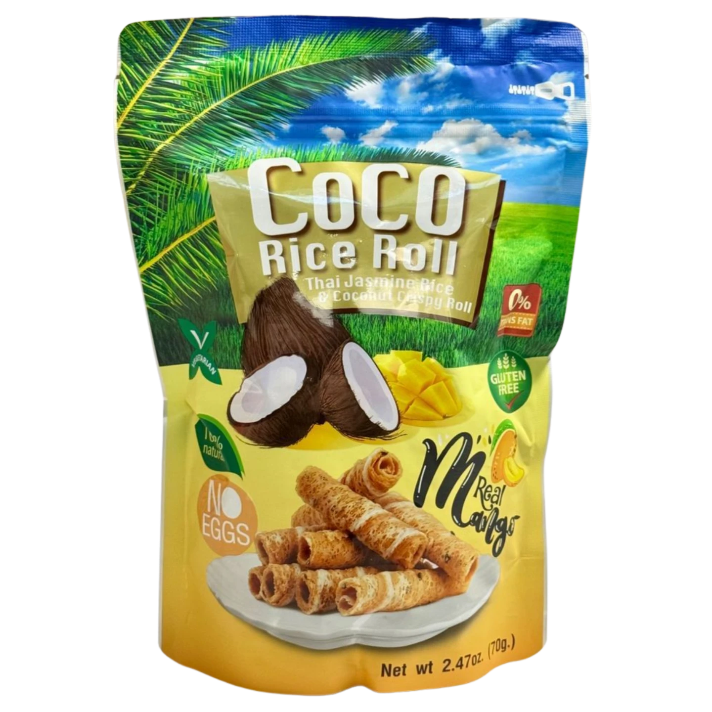 Kjøp Coco Rice Roll Thai Jasmine Rice & Coconut Crispy Roll - Real