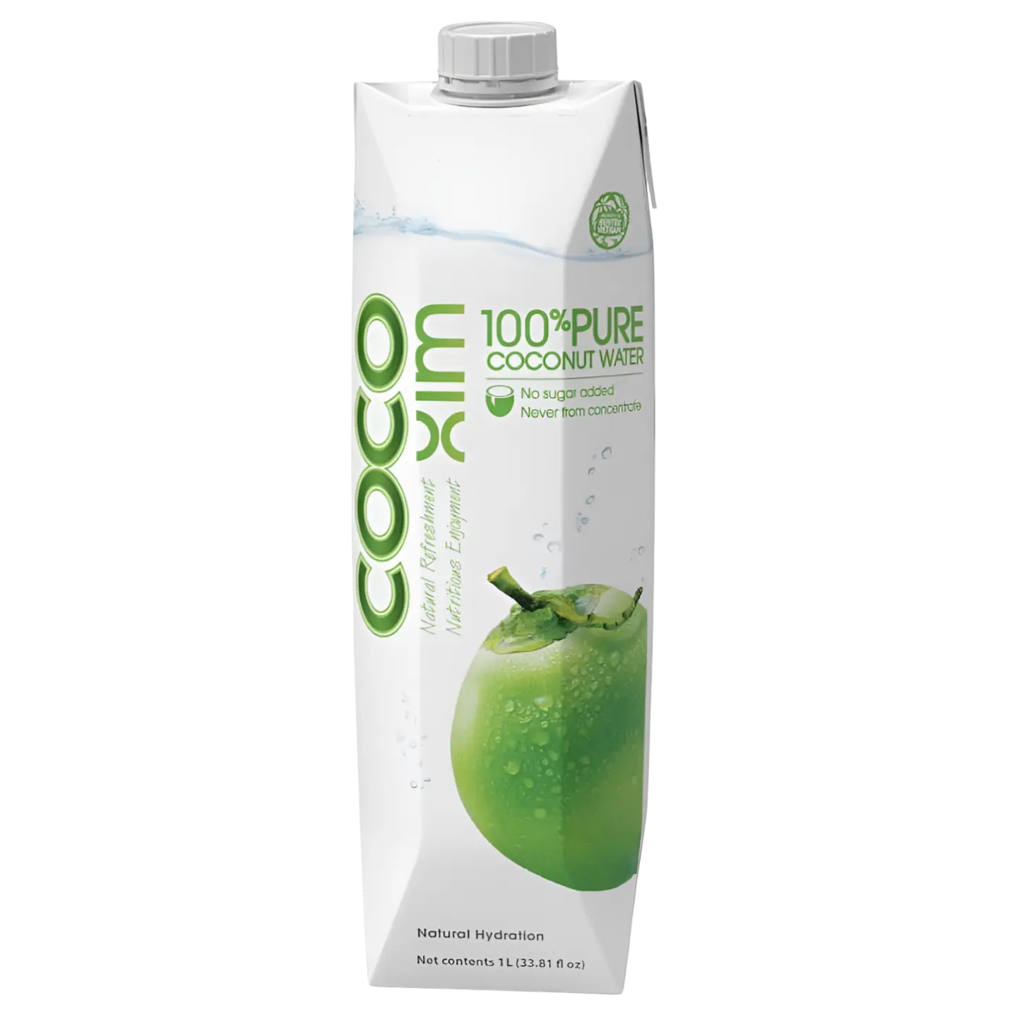 Kjøp Coco Xim 100% Pure Coconut Water, 1L på nett - Fodda.no Asiatiske nettbutikk