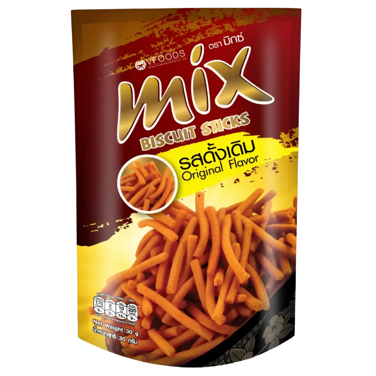 Kjøp (Copy) VFoods Mix Biscuits Sticks Original Flavor, 50g på nett - Fodda.no Asiatiske nettbutikk