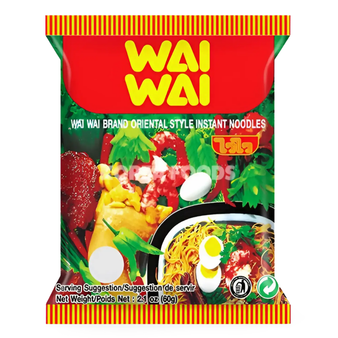 Kjøp (Copy) WaiWai Oriental Instant Noodle, 60g på nett - Fodda.no Asiatiske nettbutikk