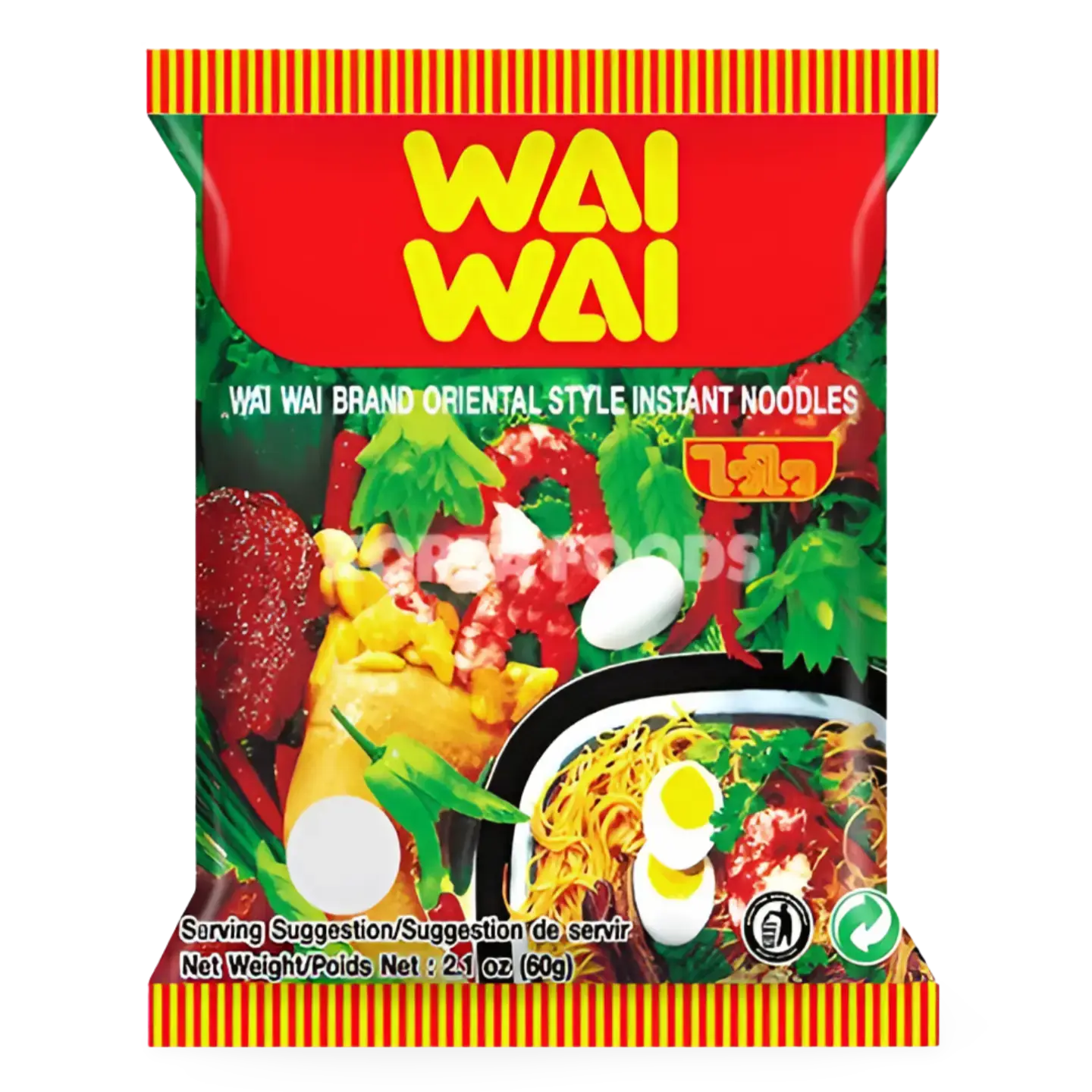 Kjøp (Copy) WaiWai Oriental Instant Noodle, 60g på nett - Fodda.no Asiatiske nettbutikk