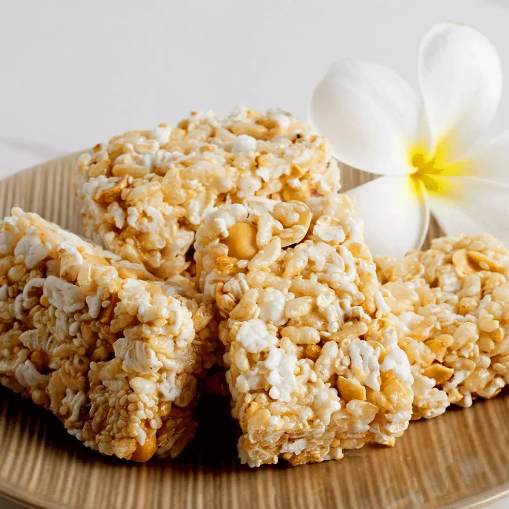 Kjøp Cripsy Rice Peanut Sesame Thai Snack (Krayasart) - Jae Daeng, 250g på nett - Fodda.no Asiatiske nettbutikk