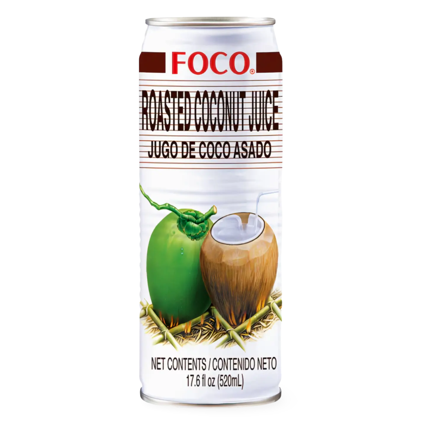 Kjøp FOCO Roasted Coconut Juice, 520ml på nett - Fodda.no Asiatiske nettbutikk