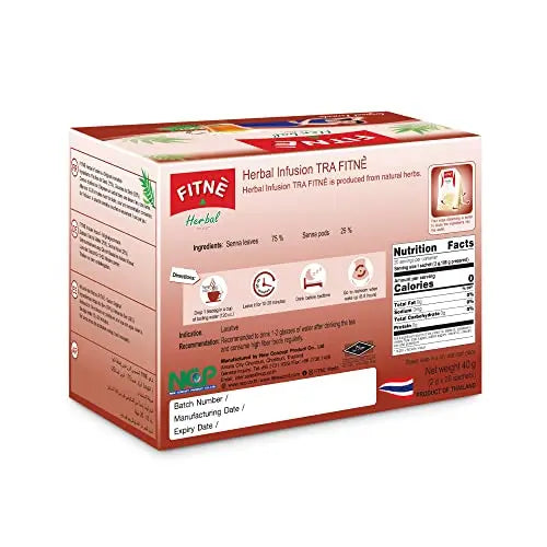 Kjøp Fitné Herbal Infusion Detox Te Original Formula 60-teposer, 3x40g på nett - Fodda.no Asiatiske nettbutikk