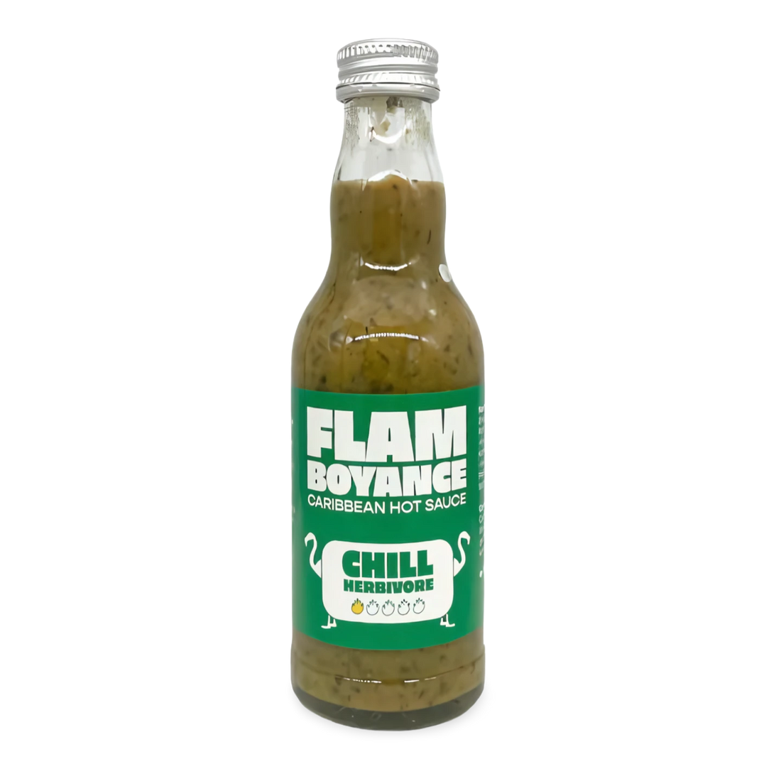 Kjøp Flam Boyance Caribbean Hot Sauce - Chill Herbivore, 190ml på nett - Fodda.no Asiatiske nettbutikk