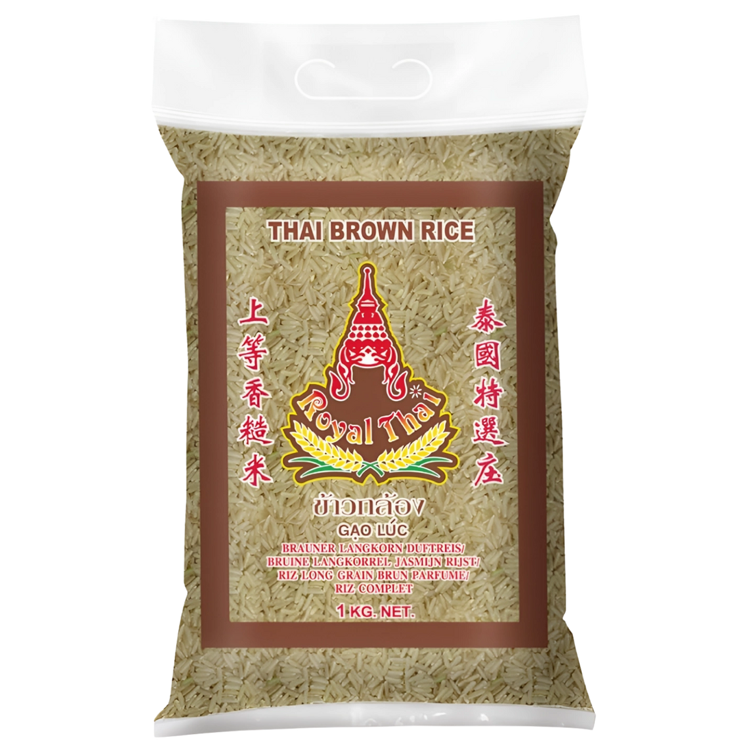 Kjøp Thai Brown Rice - Royal Thai, 1kg - Fodda.no Asiatisk Nettbutikk - Rask levering i hele Norge