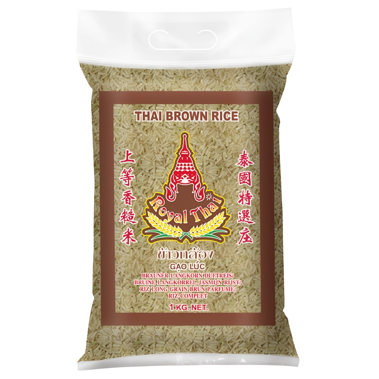 Kjøp Thai Brown Rice - Royal Thai, 1kg - Fodda.no Asiatisk Nettbutikk - Rask levering i hele Norge