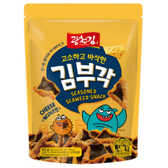 Kjøp Korean Seasoned Seaweed Chips Snack Cheese & Honey - Kwang Cheong Kim, 50g - Fodda.no Asiatisk Nettbutikk - Rask levering i hele Norge