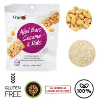 Kjøp Fruita Natural Sesame and Nuts Mini Bars Snack, 90g på nett - Fodda.no Asiatiske nettbutikk