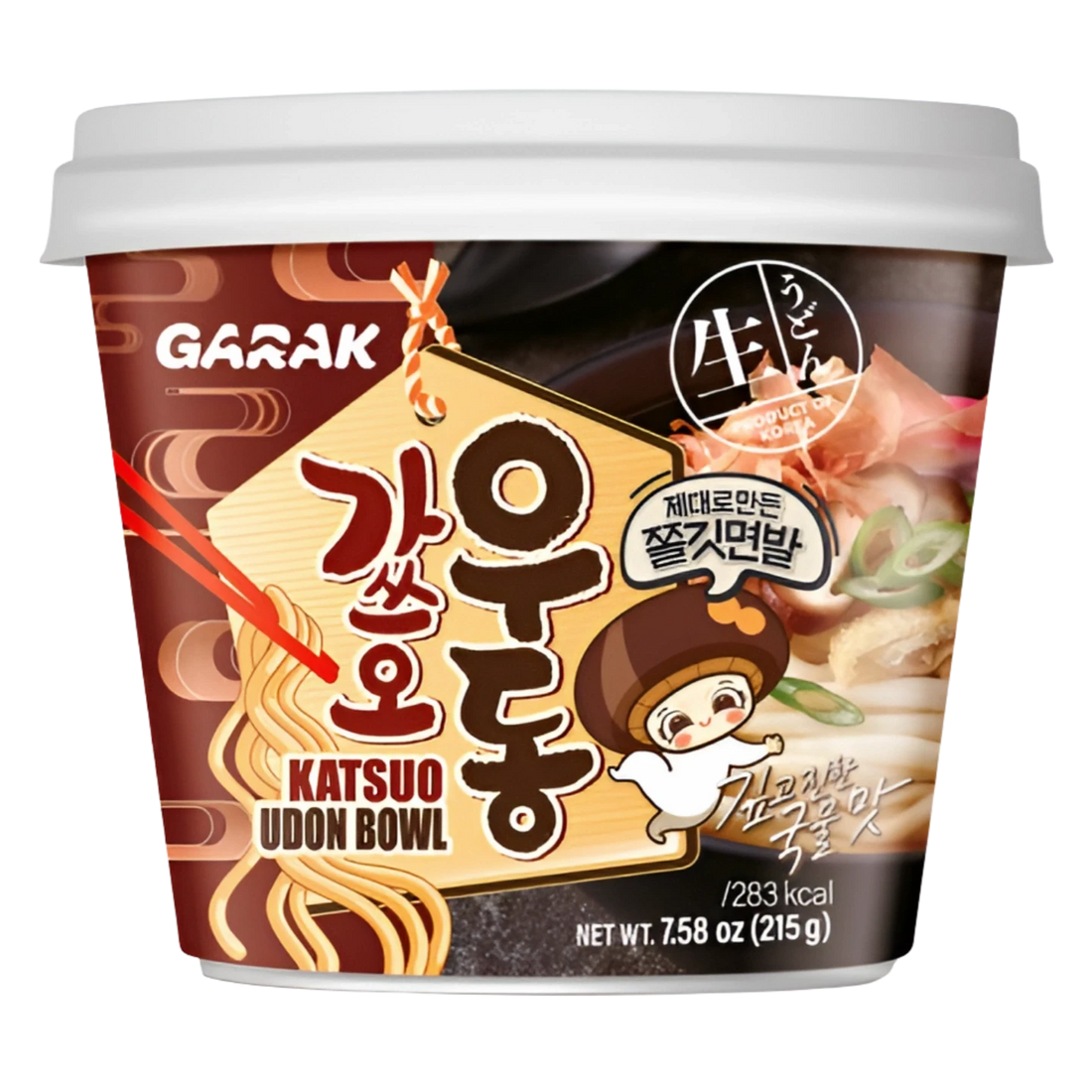 Kjøp GARAK Instant Katsuo Udon Bowl, 215g på nett - Fodda.no Asiatiske nettbutikk