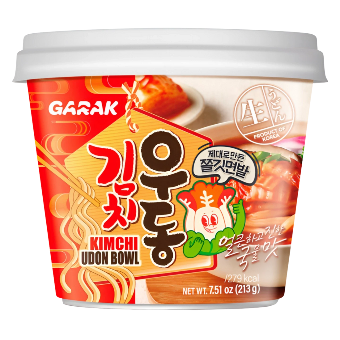 Kjøp GARAK Instant Kimchi Udon Bowl, 213g på nett - Fodda.no Asiatiske nettbutikk